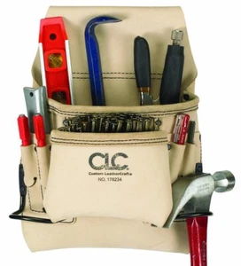 CLC Custom Leathercraft 178234 Carpenter's Nail and Tool Bag Reversed Top Grain - Picture 1 of 1