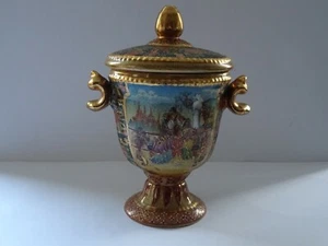 Satsuma China Deckeldose Craquel'e Dekor H 25 cm - Bild 1 von 10