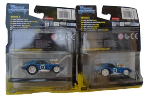 Lot of 2 Muscle Machines Die Cast #8 1965 Shelby Daytona Coupe Blue - Picture 1 of 6