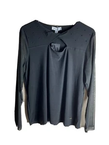 NWT Nine West Women's Black Top Sz XLarge - Picture 1 of 9