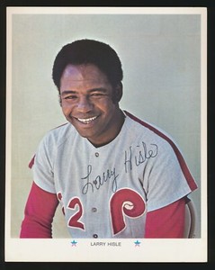 1971 ARCO Gasoline PHILADELPHIA PHILLIES (8" x 10") -LARRY HISLE