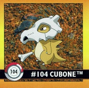 Pegatina Pokemon Serie 1 Original 1999 Nº 104 Cubone - Imagen 1 de 1