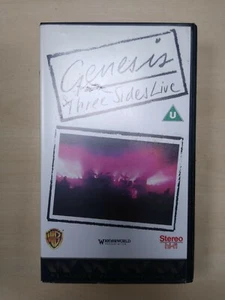 GENESIS THREE SIDES LIVE - VHS VIDEO TAPE - Foto 1 di 1