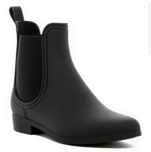 Jeffrey Campbell 'Forecast' Rain Boots, Matte Black, Size Women 10 NEW - Picture 1 of 6