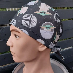 Star Wars Men's / Unisex tie back Scrub Hat, Surgeons Cap, 100% Cotton Made Aust - Picture 1 of 8