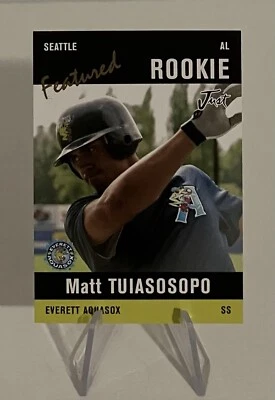 2004 Just Minors Black MATT TUIASOSOPO Featured Rookie RC #19 Seattle Mariners - Image 1 of 2