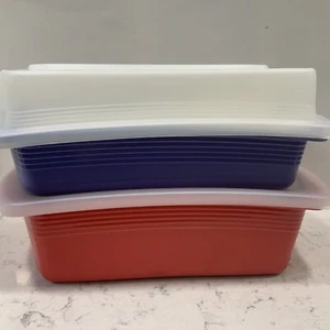 Tupperware Porta Pranzo Vintage Frigorifero Conservazione 6 Pezzi Confezione Ghiaccio 2862 - Foto 1 di 9
