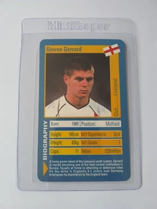 Steven Gerrard 2002 Top Trump Stelle del Calcio Mondiali Inghilterra - Foto 1 di 5