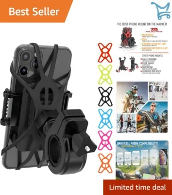 Bike Phone Mount Holder Waterproof Universal 4-7 Inch Handlebar Secure - Image 1 of 4