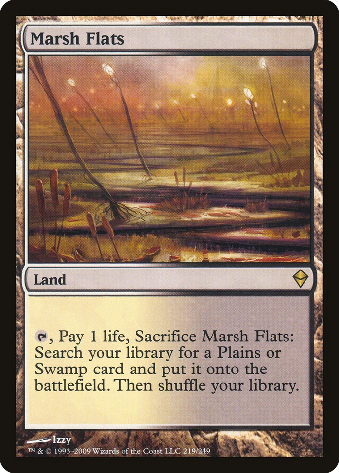 Marsh Flats -(1) EX/NM -  Zendikar - MTG- 4RCards - Image 1 of 1
