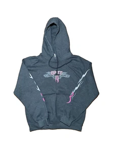 Felpa con cappuccio Bikers for Ta-Tas BFTT 8° annuale grigio rosa - Small - Foto 1 di 6