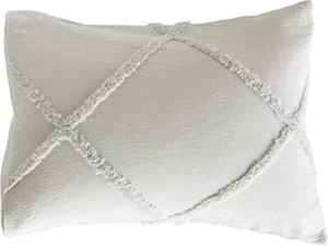 Peri Home Chenille Gitter King Kissenbezug in Grau - Bild 1 von 1
