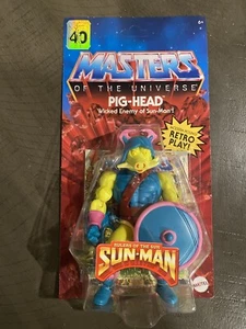 Figura de acción Masters of the Universe Origins cabeza de cerdo Sun-Man - Imagen 1 de 4