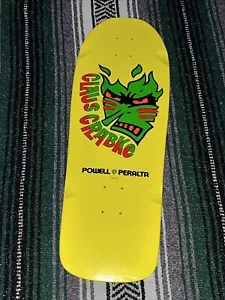 Powell Peralta Skateboard Deck Claus Grabke Yellow Old School Reissue - Picture 1 of 10