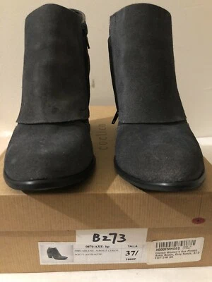 Coclico Women's Axe Pinned Ankle Bootie, 7.5 M US/37.5 EU, Grey Suede, Talla, Pr - Image 1 of 4