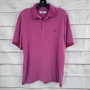 Camisa Polo Tommy Bahama IslandZone Texturizada Informal Manga Corta Rosa Mediana - Imagen 1 de 9