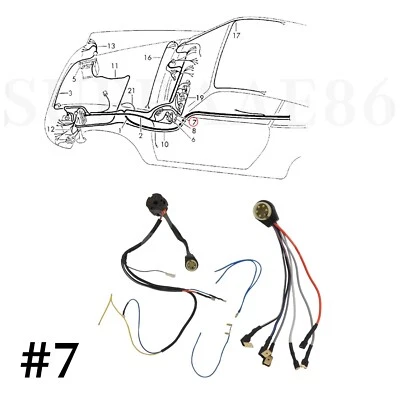 Ignition Switch Wiring Harness for 1969-1975 69-75 Porsche 911 - Image 1 of 4
