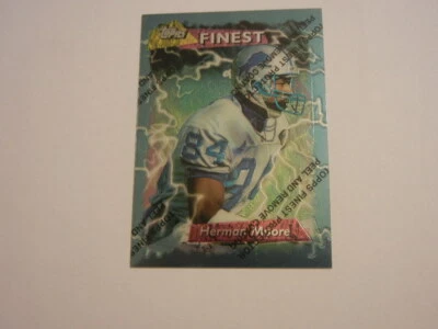 1995 TOPPS FINEST FOOTBALL COATED HERMAN MOORE #268 DETROIT LIONS - Image 1 of 4