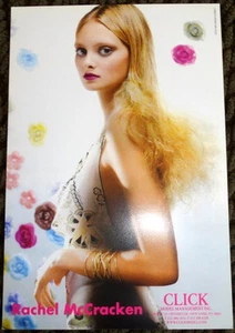 Rachel McCracken model agency card Victoria Secret fashion model vogue elle - Picture 1 of 1