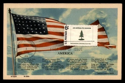 Mayfairstamps US FDC 1968 Flag Appeal to Heaven Maximum Card first Day Cover aau - Image 1 of 2