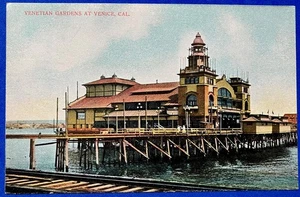 VENEZIANISCHE GÄRTEN IN VENEDIG, CAL ~ AUF PIER ~ POSTKARTE ~ 1907-1914   - Bild 1 von 2