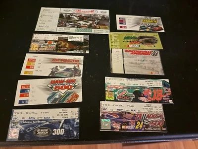 (10) Boletos usados NASCAR 2001 Foto 1 de 3