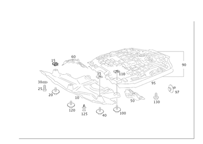 Genuine Mercedes-Benz Screw 007-990-42-01 - Image 1 of 2
