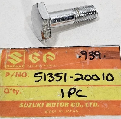 Nuevo de Lote Antiguo Genuino Suzuki Vástago de Dirección Perno GN125 TS125 TS185 TS250 TS400 RV90 RV125 Foto 1 de 2