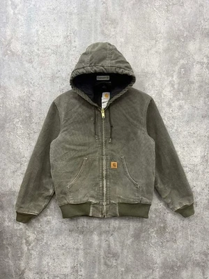 Chaqueta con capucha Carhartt talla pequeña verde oliva para hombre con... - Imagen 1 de 4