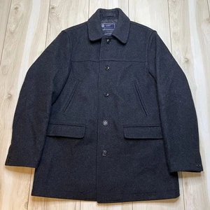J.Crew University Jacket Wool Stadium Cloth Thinsulate Coat Gray Mens Medium - Picture 1 of 16