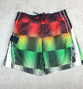 Ron Jon Surf Shop Mens Board Shorts 40 Multicolor Geometric Print - Picture 1 of 7