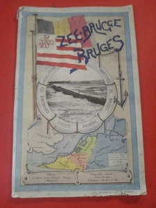 Zeebrugge- Bruges 1930, Maritime Society Port Guide Book. Inc WW1 Photo. - Picture 1 of 18