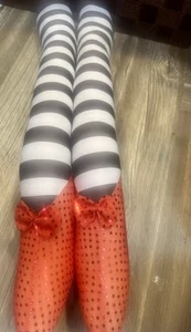 Zauberer von Oz böse Hexe des Ostens Beine rubinrote Hausschuhe Plüsch 24 Zoll - Bild 1 von 5