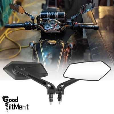 Espejos retrovisores ala con montaje para Suzuki DR200 DR350 DRZ400 DR650 2X motocicleta Foto 1 de 4