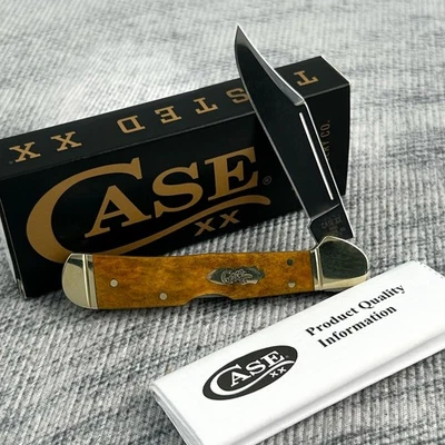 Case XX wheat Smooth Antique Bone Mini CopperLock Pocket Knife 58186 - Image 1 of 4