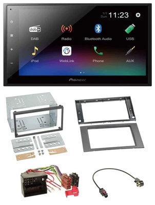 Pioneer USB Bluetooth DAB 2DIN MP3 Autoradio für Ford Fiesta Focus 04-08 anthraz - Bild 1 von 4