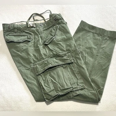 Pantalón The CARGO Old Gap tipo M-65 algodón verde oliva M-51 militar para hombre 34x32 difícil de encontrar Foto 1 de 4