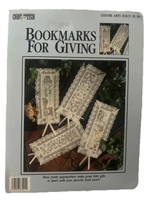 Leisure Arts Cross Stitch Lites Bookmarks for Giving, 4 Designs, 1992 - Picture 1 of 1