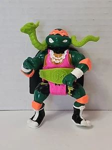 Vtg 1991 TMNT Shell Slammin' Mike 100% COMPLETE - WORKS! MINT PAINT! CombineShip - Picture 1 of 16