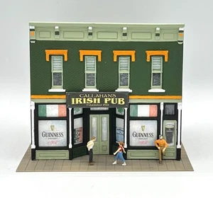 DPM HO Scale 2-Story Custom-Painted "Callahan's" Irish Pub/Bar, Fully Assembled. - Picture 1 of 5