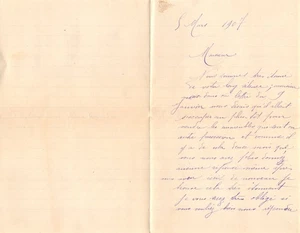 1907  LETTRE - Picture 1 of 1