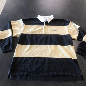 Pro Player Purdue University Striped Rugby Polo Size XL Boilermakers Y2K 90's - Bild 1 von 12