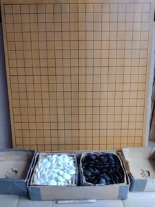 Japanese Go Board Folding Authentic IGO Game w/Go Stones Vintage FS  #203 - Picture 1 of 11