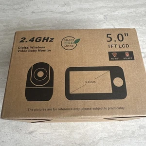 HelloBaby No WiFi Babyphone 5" Bildschirm 30 Stunden Akku Schwenk-Neige-Zoom Video - Bild 1 von 7