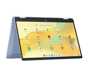 HP 14 inch x360 FHD Touch Chromebook Laptop Intel Processor N100 4GB RAM 64GB - Picture 1 of 7