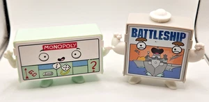 2 McDonalds Hasbro Miniature Game Toys Batleship and Monopoly Not Complete Parts - Imagen 1 de 13