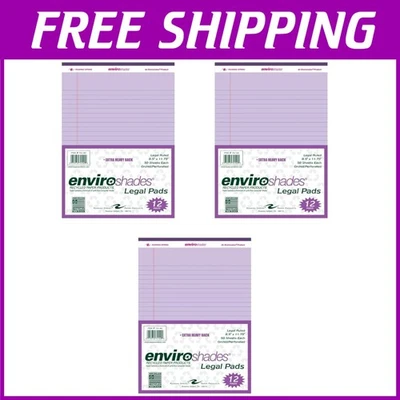 Recycled Purple Legal Pads, 8.5" x 11", 36 Pads - Image 1 of 4
