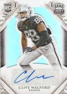 2015 Panini Crown Royale Football 158 Clive Walford autografo firma /299 - Foto 1 di 1