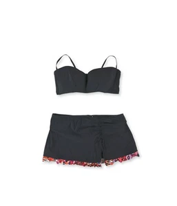 Profile Womens Padded Skirted 2 Piece Bikini, Black, 14 - Picture 1 of 1