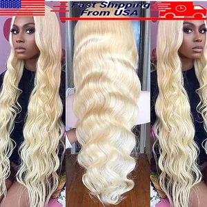 613 Lace Front Wig Human Hair Body Wave 210% Density Pre Plucked Baby Hair New - Picture 1 of 6